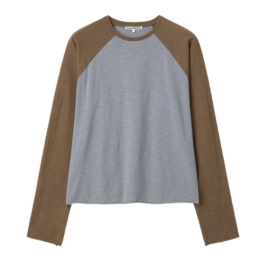 ML1030BRW milloarchive Gesso Raglan Long Sleeve Brown
