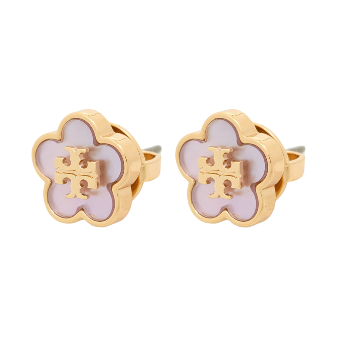 (W) 토리버치 키라 플라워 스터드 이어링 핑크 골드((W) Tory Burch Kira Flower Stud Earring Pink Gold)