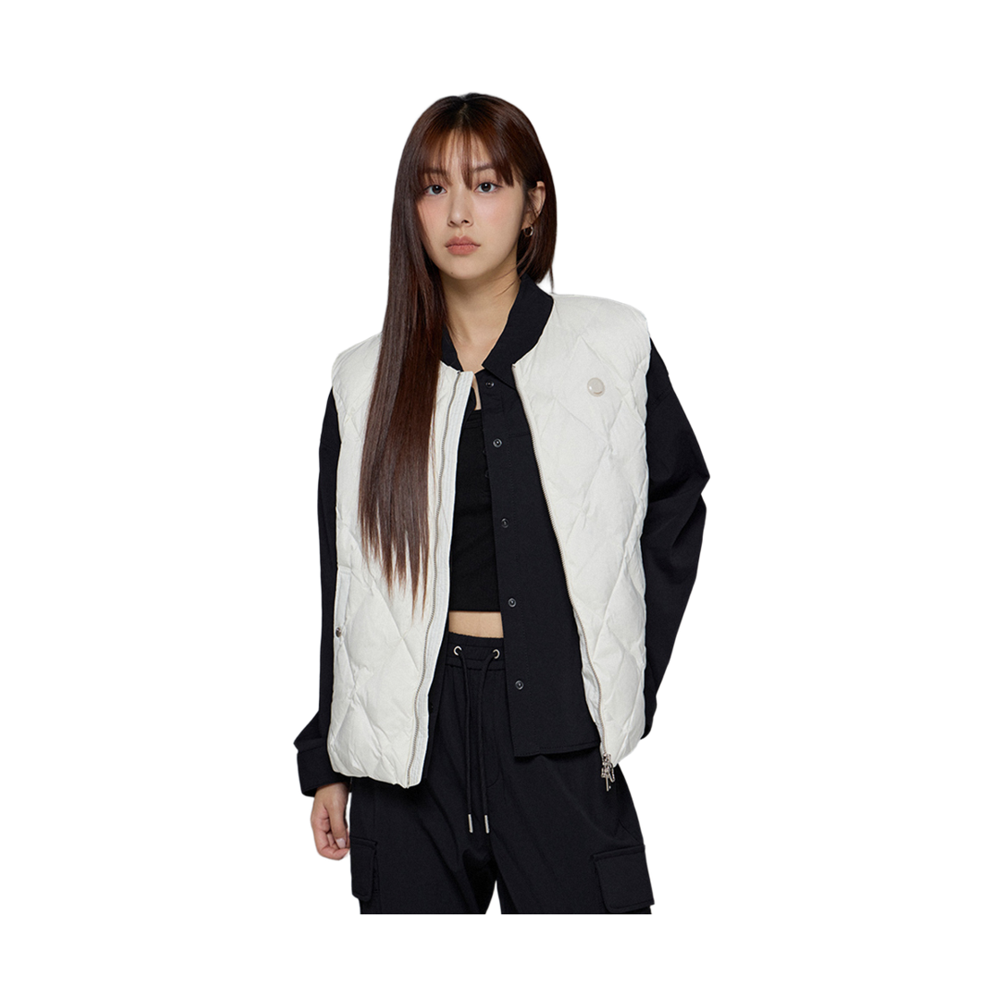 라이프워크 Lite 다이아 퀼팅 미드 다운 베스트_LW254DV700(Lifework Lite Diamond Quilted Mid-Down Vest_LW254DV700) - 2