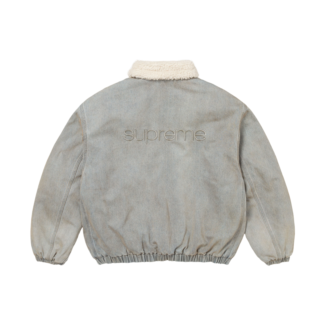 슈프림 페이크 셔링 라인드 봄버 자켓 워시드 그레이 - 26FW(Supreme Faux Shearling Lined Bomber Jacket Washed Grey - 26FW) - 2