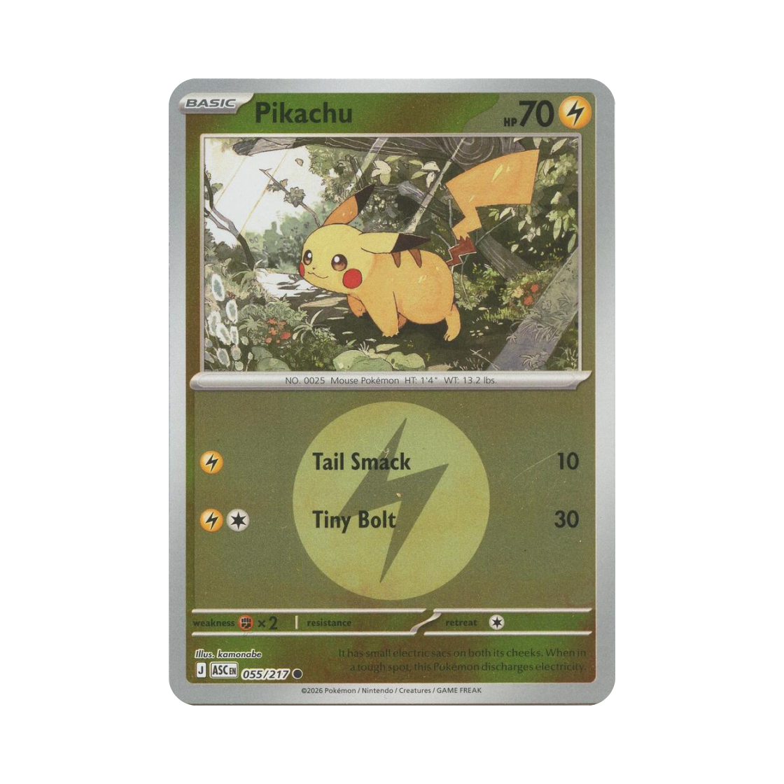 ASC055-217ENERGYSYMBOLMIRROR Pokemon TCG Pikachu C Mega Evolution Ascended Heroes (English Ver.)