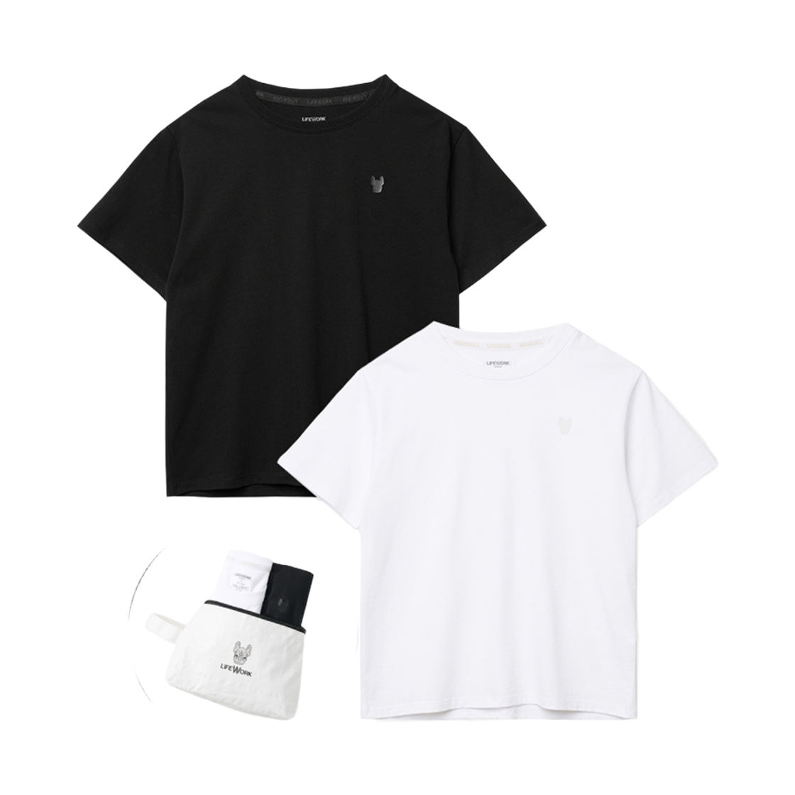 라이프워크 뉴 2PACK 베이직 반팔 티셔츠_LW265TS799(Lifework New 2PACK Basic Short-Sleeve T-Shirt_LW265TS799) - 2