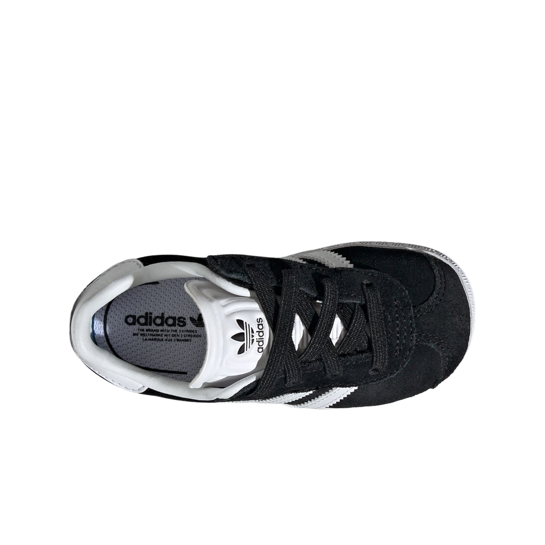 (인펀트) 아디다스 가젤 컴포트 코어 블랙 클라우드 화이트((Infant) Adidas Gazelle Comfort Core Black Cloud White) - 2