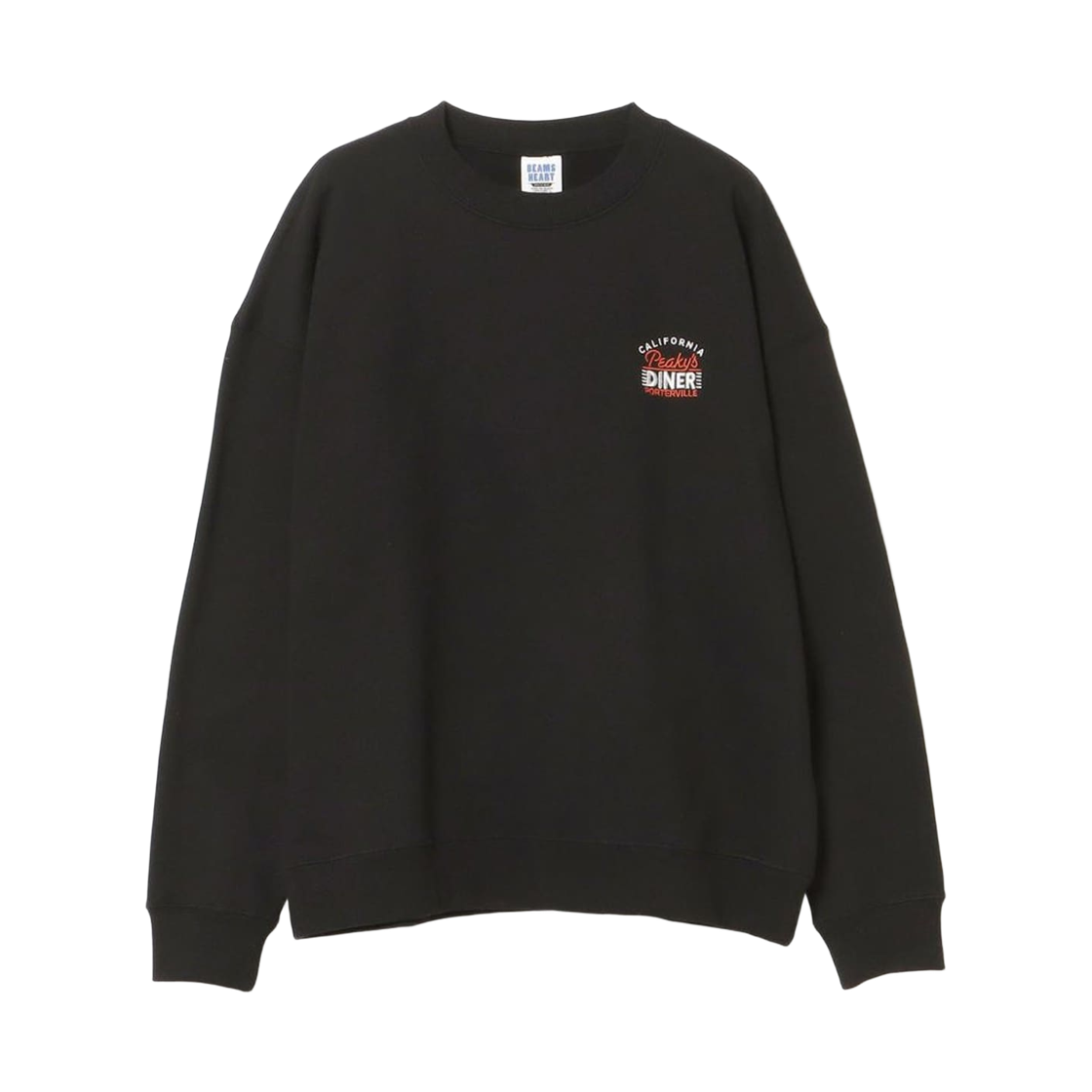 42-13-0125-639 Beams Heart Diner Graphic Sweatshirt Charcoal Grey