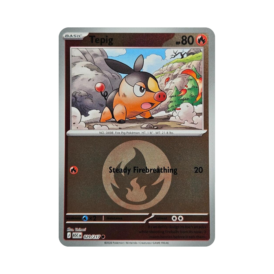ASC029-217ENERGYSYMBOLMIRROR Pokemon TCG Tepig C Mega Evolution Ascended Heroes (English Ver.)