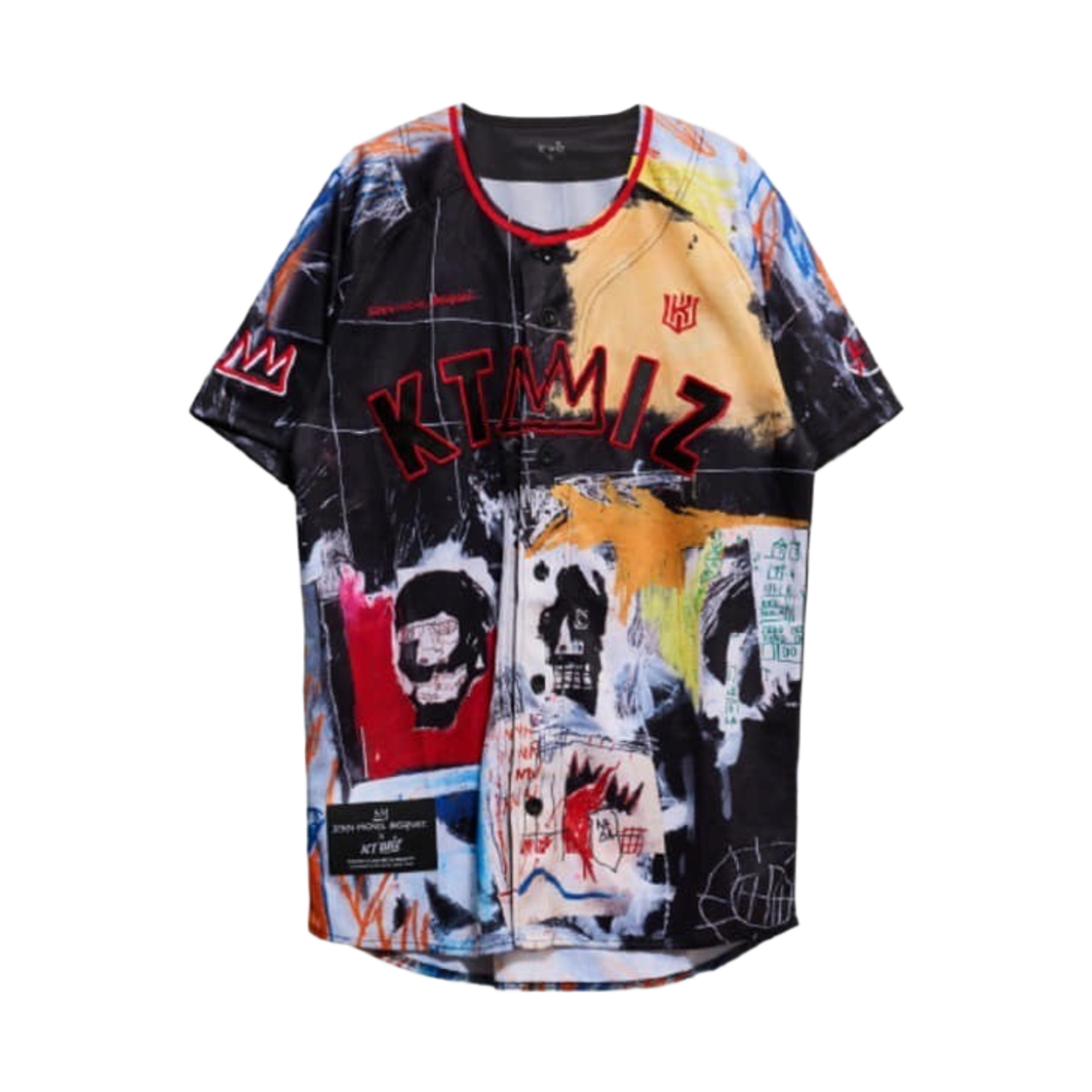 KT 위즈 x 장미셸 바스키아 패션 유니폼 블랙 (논 마킹 버전)(KT Wiz x Jean-Michel Basquiat Fashion Uniform Black (Non Marking Ver.))