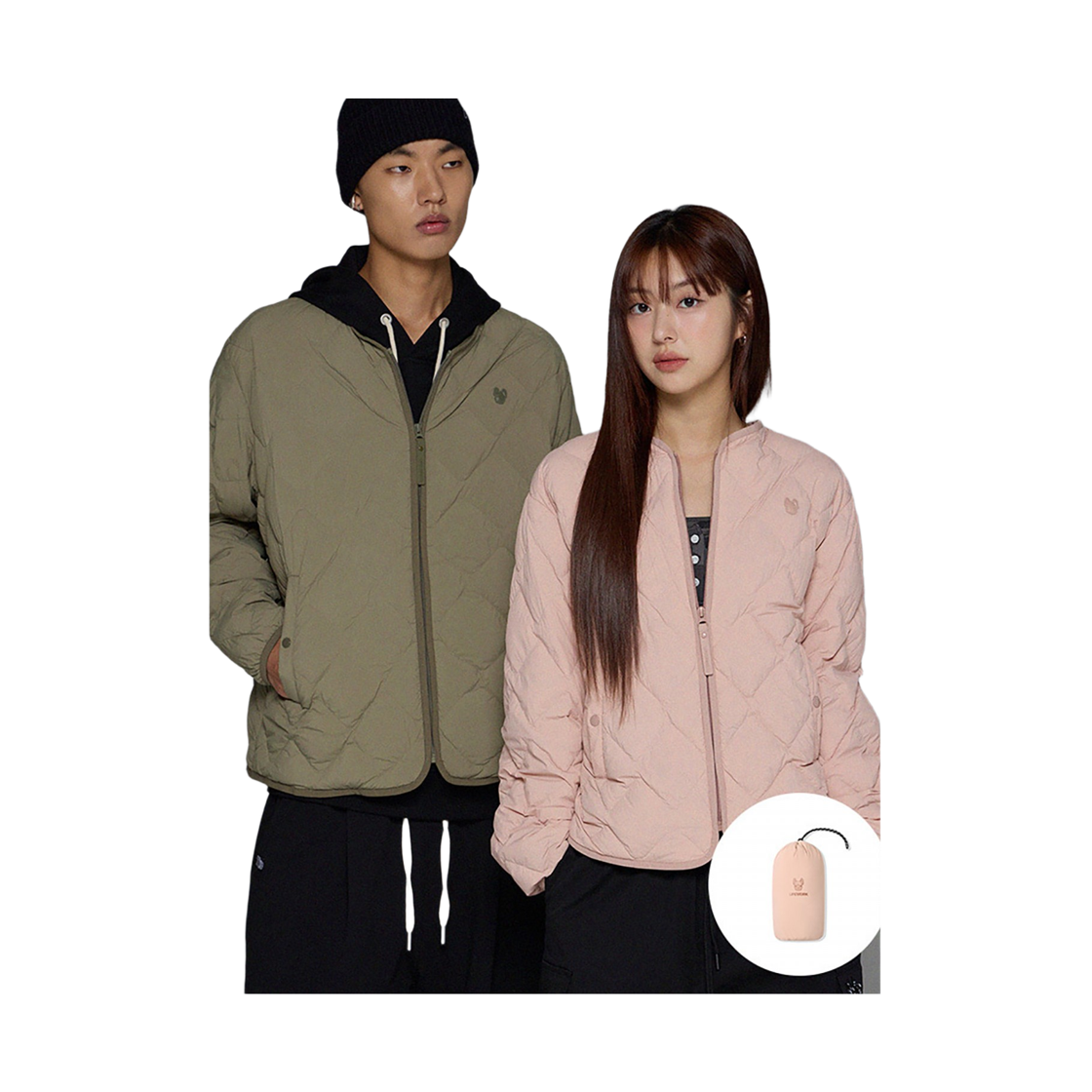 라이프워크 Lite 다이아 퀼팅 다운 점퍼_LW254DJ200(Lifework Lite Diamond Quilted Down Jumper_LW254DJ200) - 3