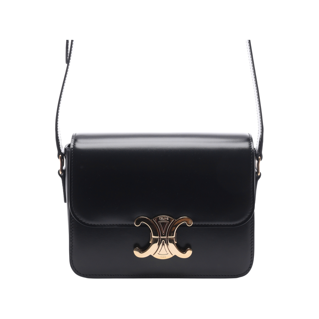 [15% 쿠폰] 셀린느 샤이니 카프스킨 틴 트리옹프 백 블랙([15% 쿠폰] Celine Teen Triomphe Bag in Shiny Calfskin Black) - 2