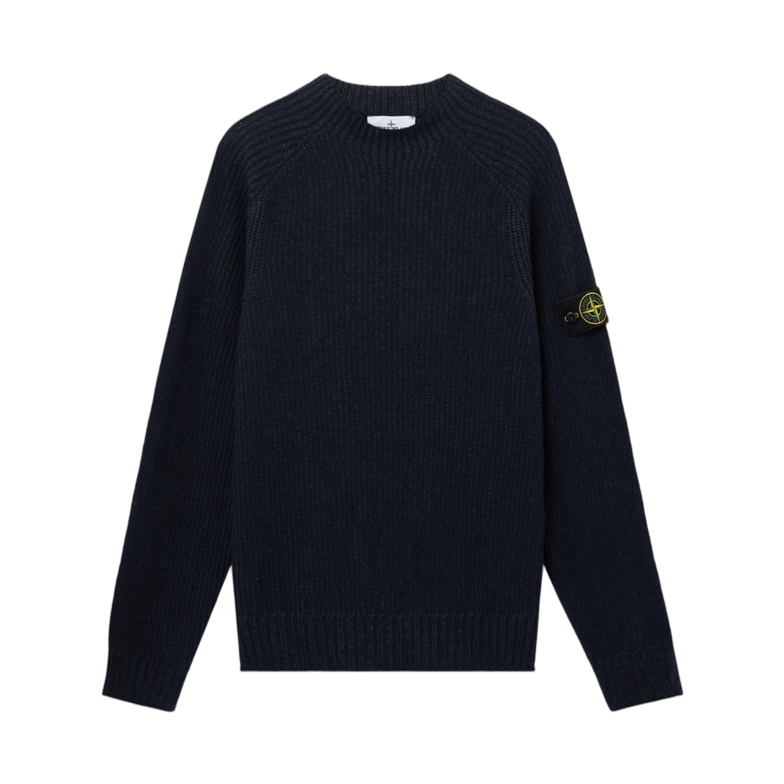 L2S1551000-43S0N21-V0020 Stone Island 5100043 Two-Tone Vanise Cashmere Loose-Fit Reversible Crewneck Jumper with Raglan Sleeves Navy Blue - 26FW
