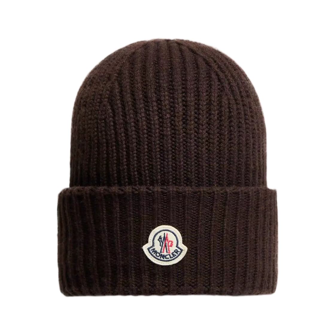 L2-091-3B00087-M1127-243 Moncler Wool and Cashmere Beanie Dark Brown - 26FW