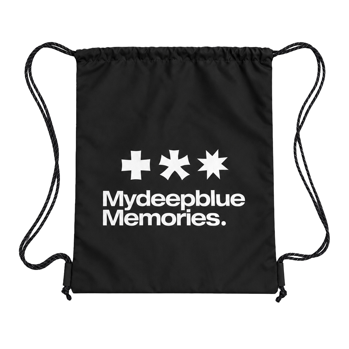 26101404 MydeepblueMemories MM Logo Gym Sack Black