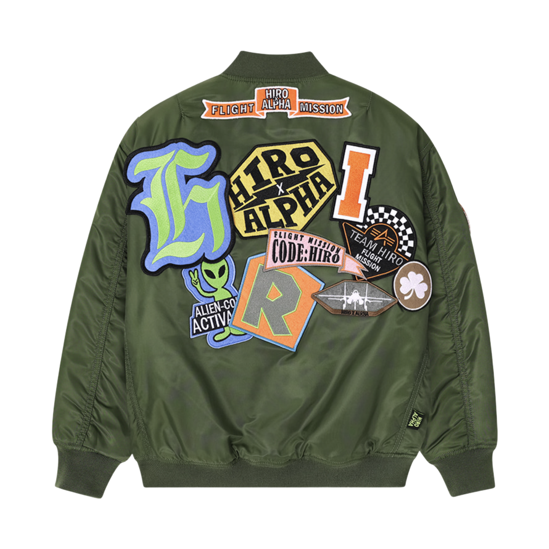 (키즈) 히로 x 알파 인더스트리즈 유스 리버서블 MA-1 카키((Kids) Hiro x Alpha Industries Youth Reversible MA-1 Khaki) - 2