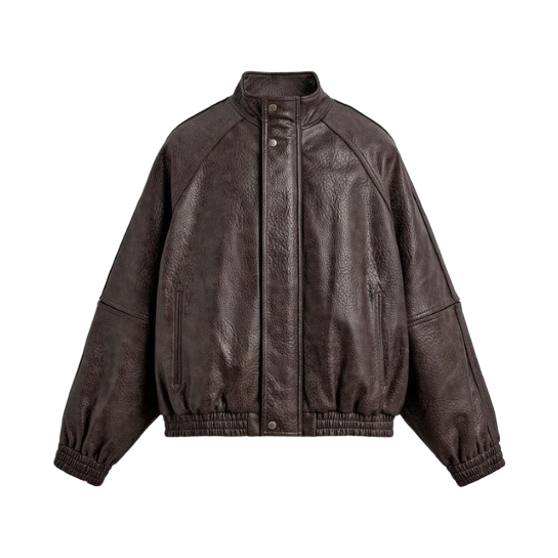 1437/309/709 Zara Vintage Faux Leather Jacket Dark Sand