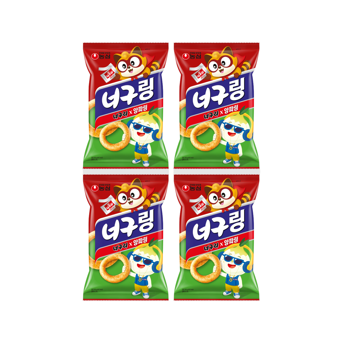 농심 너구링 100g 4봉(Nongshim Neoguri Ramen 100g (4 Packs))