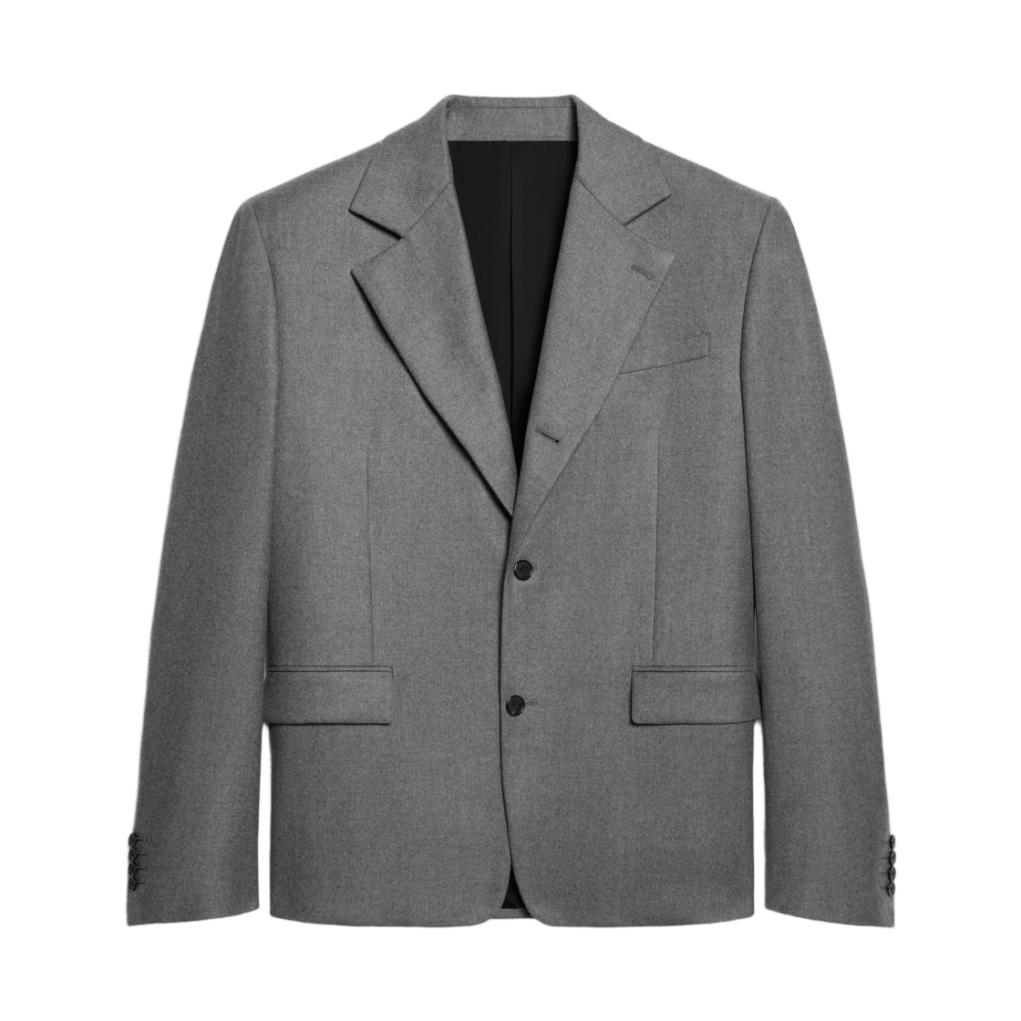 RV19K192H-06GH Celine Mercer Jacket in Cashmere Flannel Gris Melange