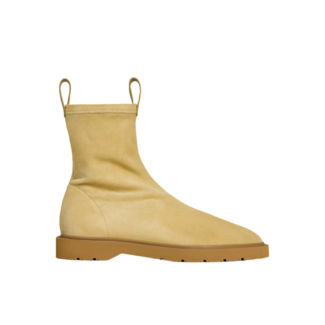 셀린느 플로우 지퍼 부츠 스트레치 스웨이드 램스킨 스톤 베이지(Celine Flow Zipped Boot in Stretch Suede Lambskin Stone Beige) - 1