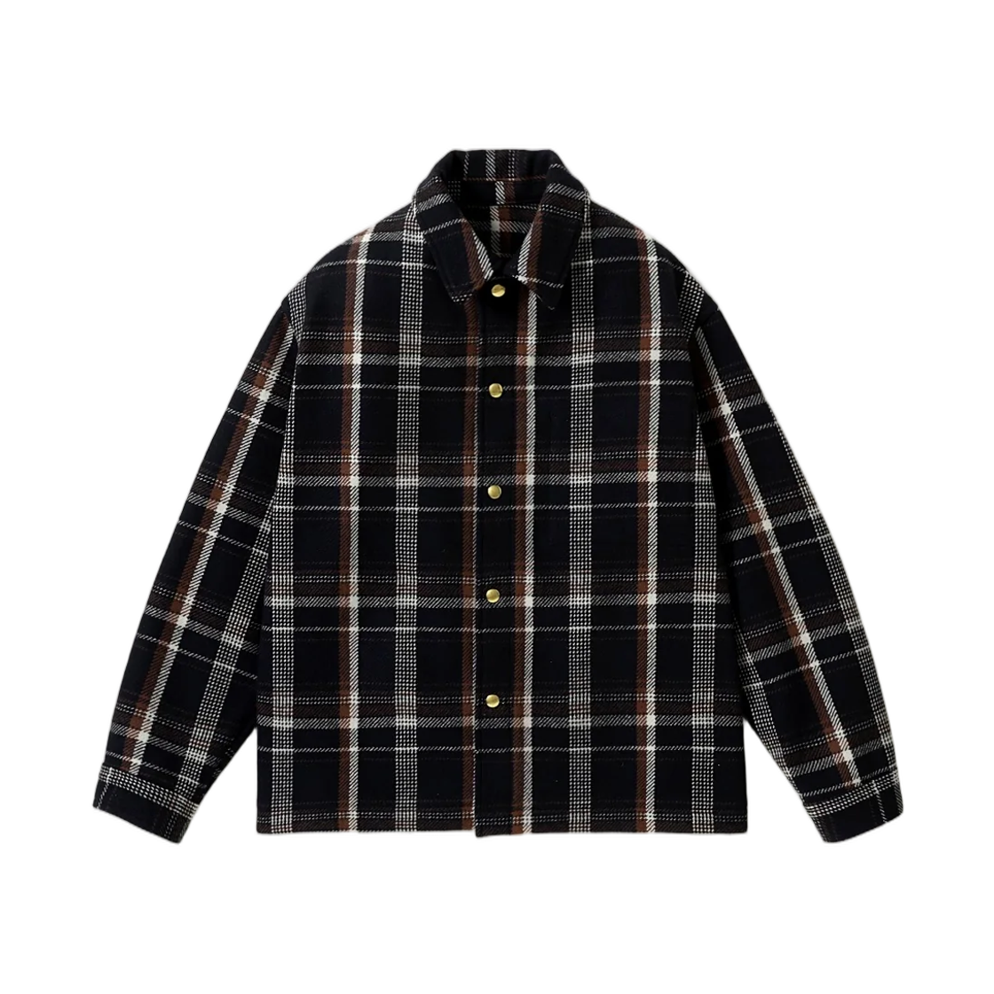 26AAP-02-10 A.Presse Wool Cashmere CPO Shirt Navy - 26FW