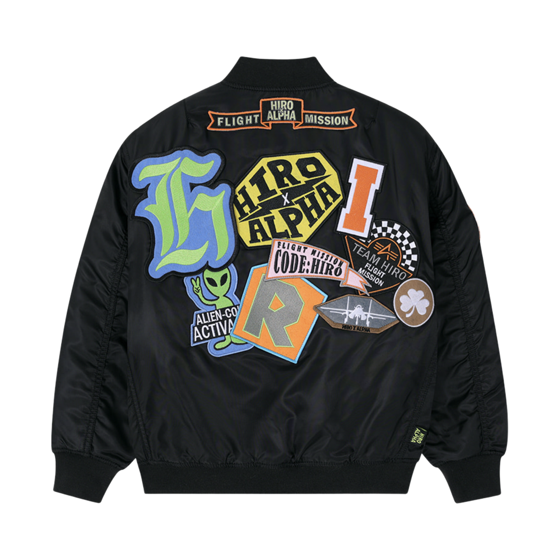 (키즈) 히로 x 알파 인더스트리즈 유스 리버서블 MA-1 블랙((Kids) Hiro x Alpha Industries Youth Reversible MA-1 Black) - 2