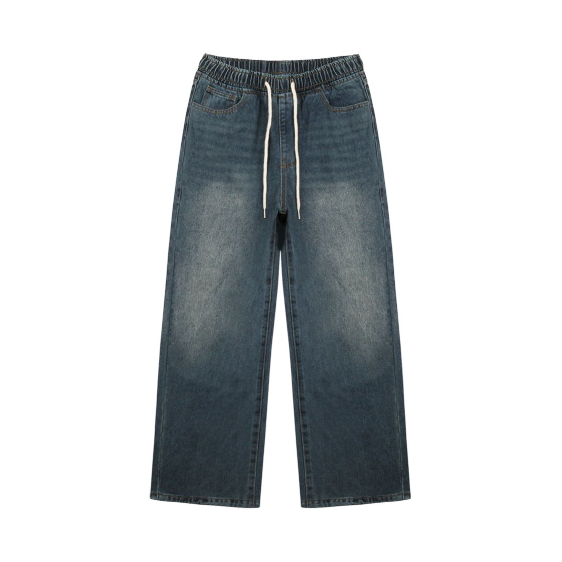 CRDD_5014_Medium Blue CROSSDOT Brick banding wide washed denim pants 3 Color [CRDD_5014]_Medium Blue