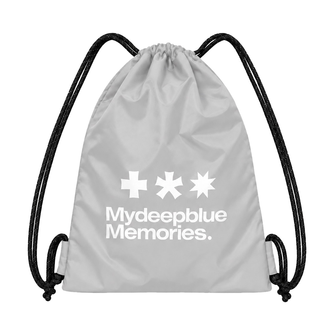 마이딥블루메모리즈 로고 짐색 그레이(MydeepblueMemories MM Logo Gym Sack Grey) - 2