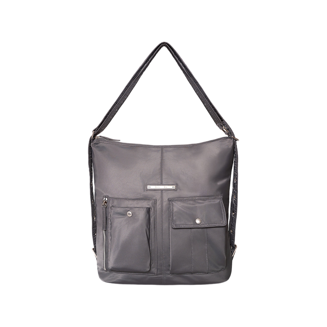 MK269OBG085MCH Matin Kim Module Pocket Bag In Charcoal