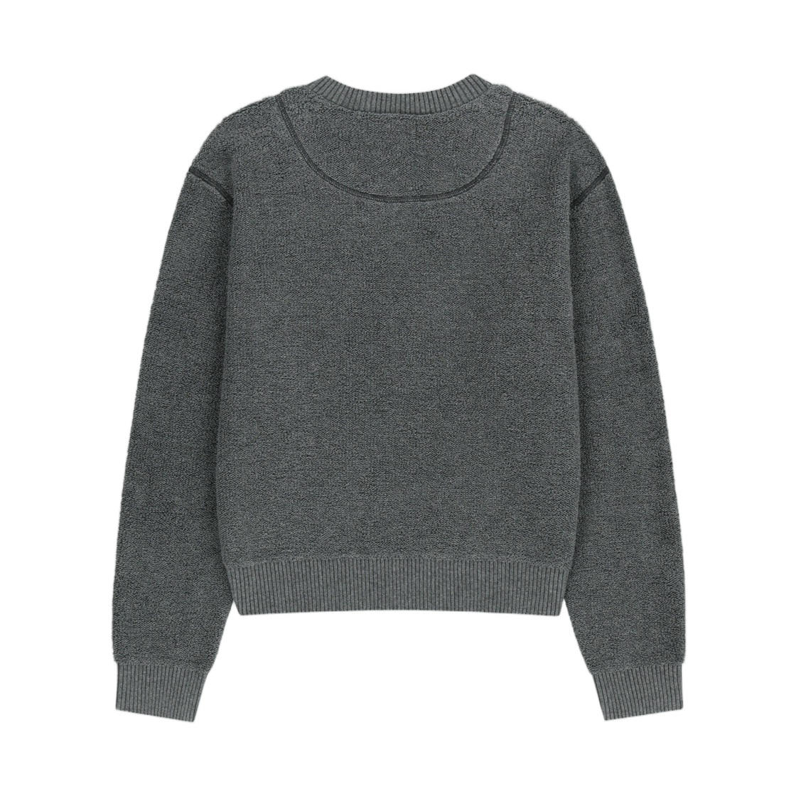 마뗑킴 부클 텍스처 니트 풀오버 그레이(Matin Kim Boucle Texture Knit Pullover In Grey) - 2