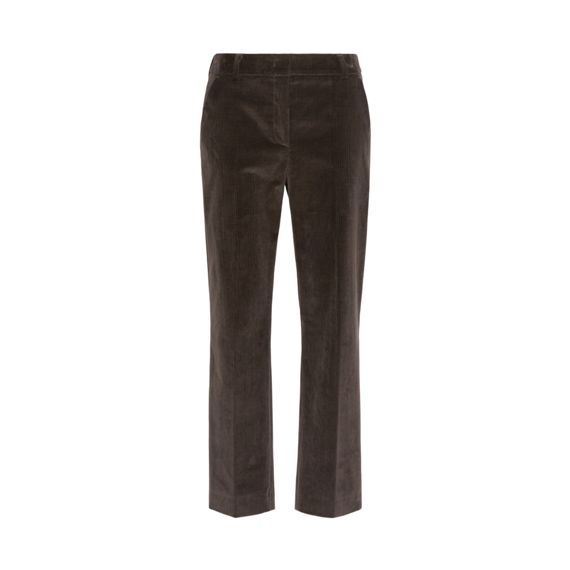 (W) 위켄드 막스마라 마루카 벨벳 트라우저 다크 브라운((W) Weekend Max Mara Marruca Velvet Trousers Dark Brown)