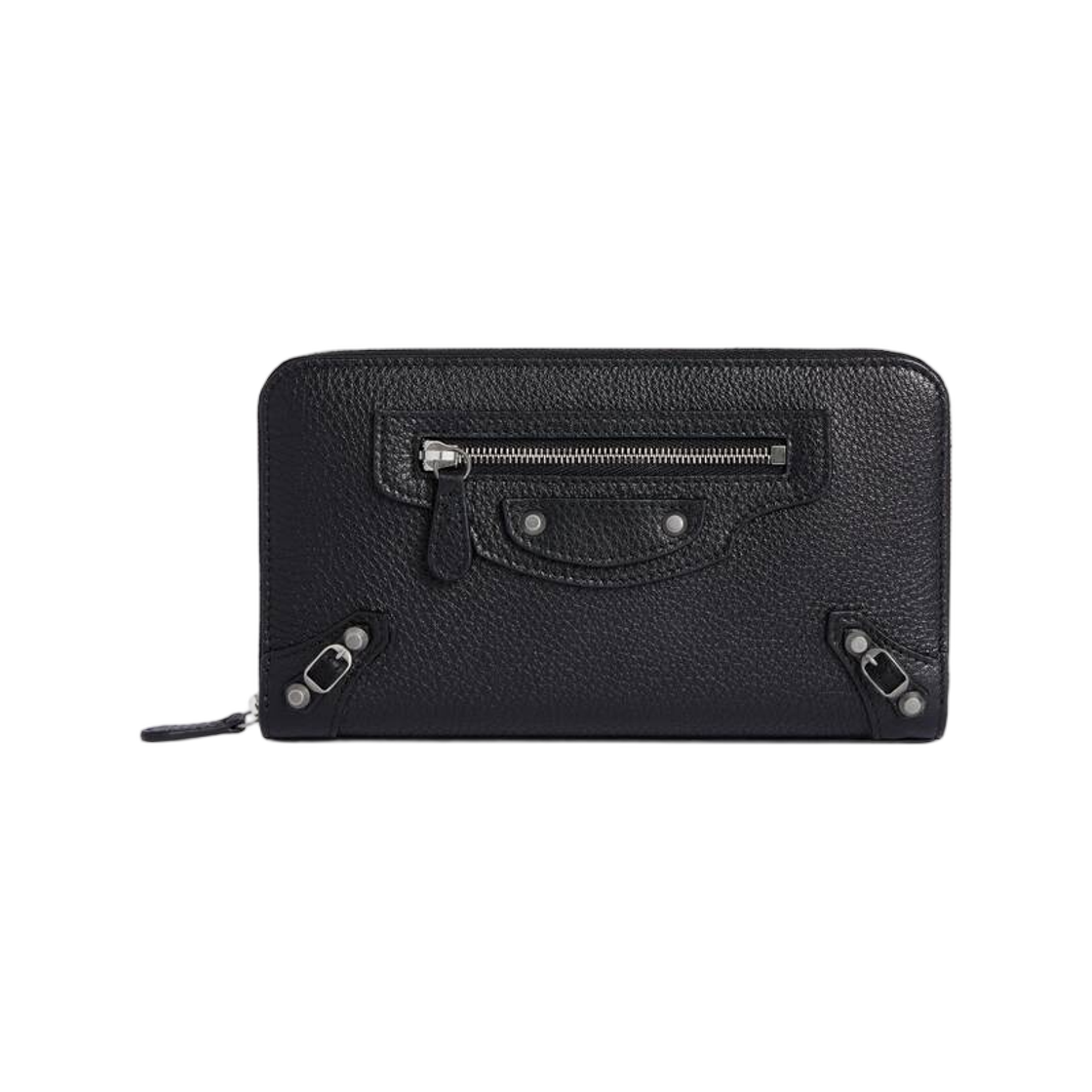 A0072W2ACOY1000 Balenciaga Le City Business Continental Wallet Black