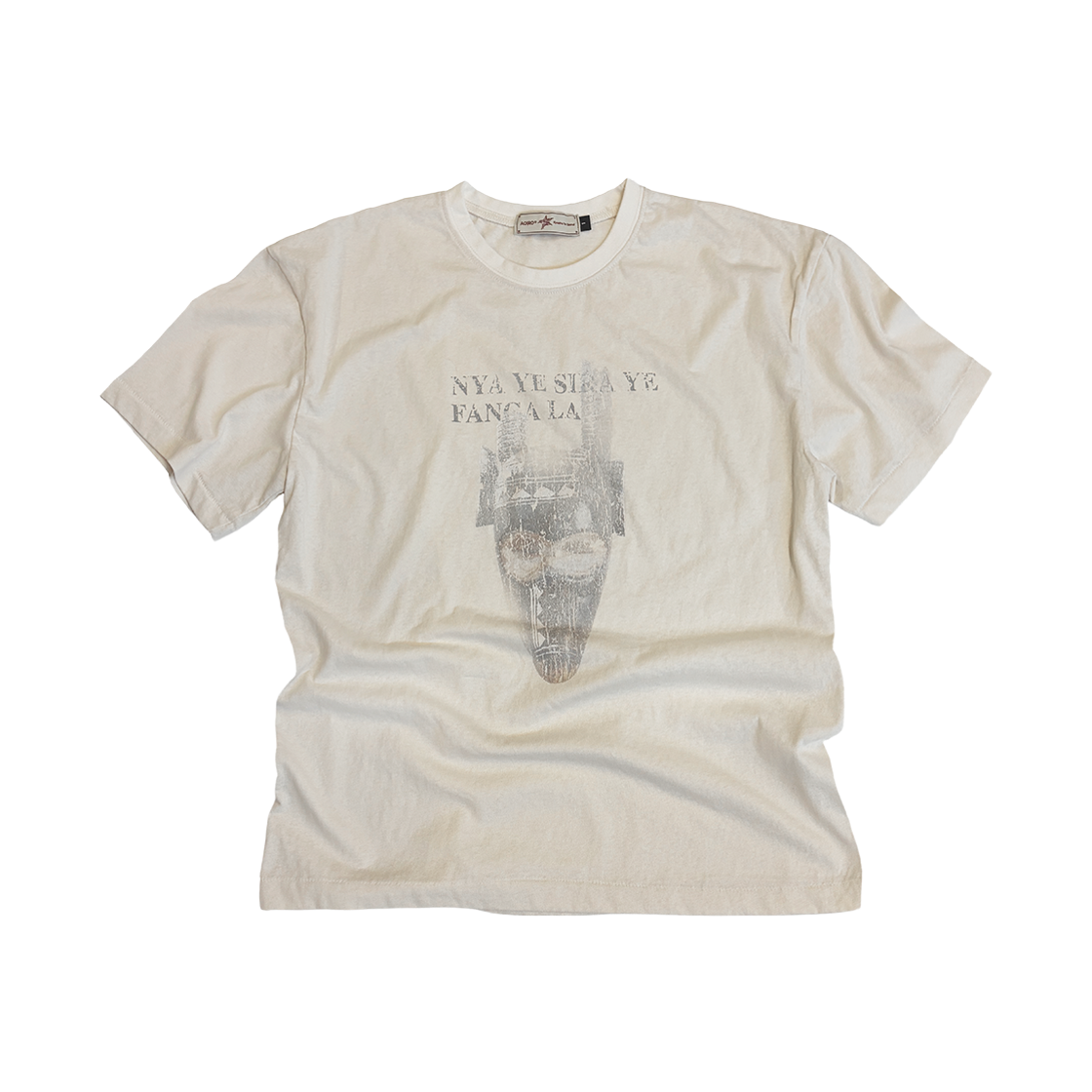 아오이로 밤바라 마스크 티셔츠 - 빈티지 화이트(Aoiro Bambara Mask T-Shirt - Vintage White)