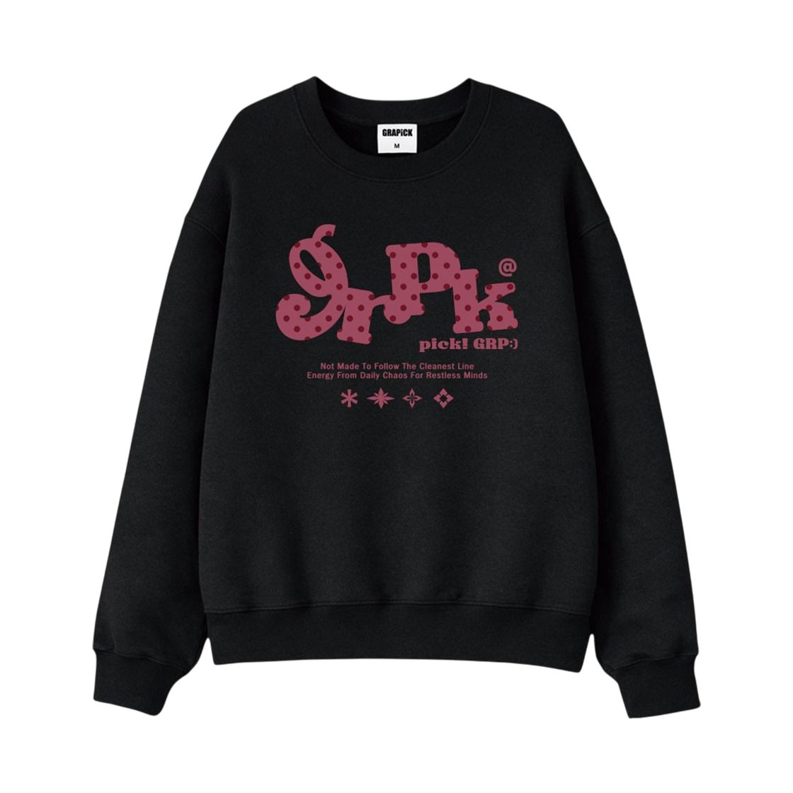 GRPM_6003_Black GRAPICK Lined Oversized fit sweatshirt 5 Color [GRPM_6003]_Black