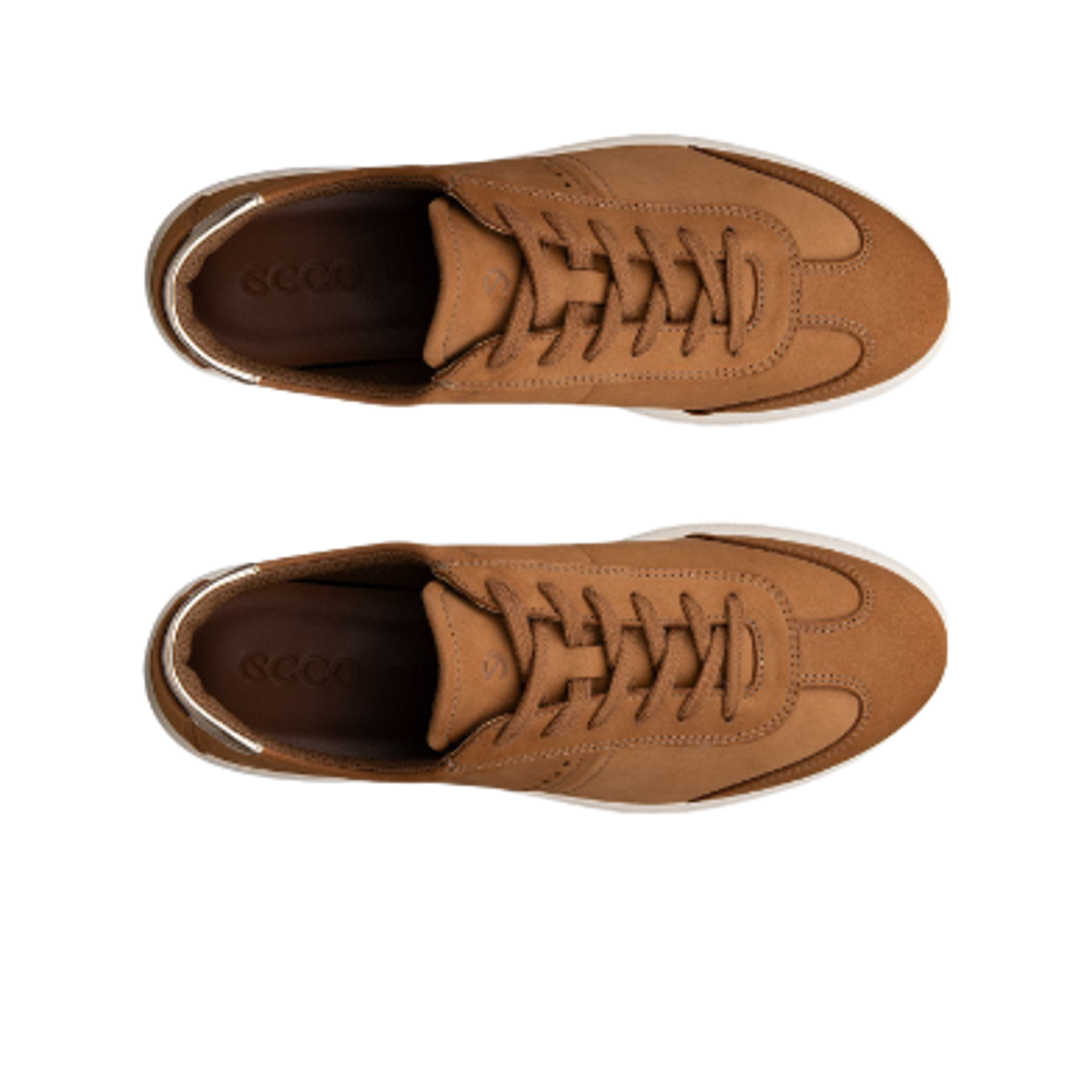 (W) 에코 벨라 2 누벅 레더 스니커즈 브라운((W) Ecco Bella 2 Nubuck Leather Sneakers Brown) - 2