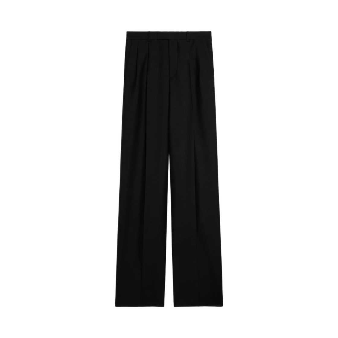 RP0AE031B-38NO Celine Jazz Trousers in Mohair Wool Black