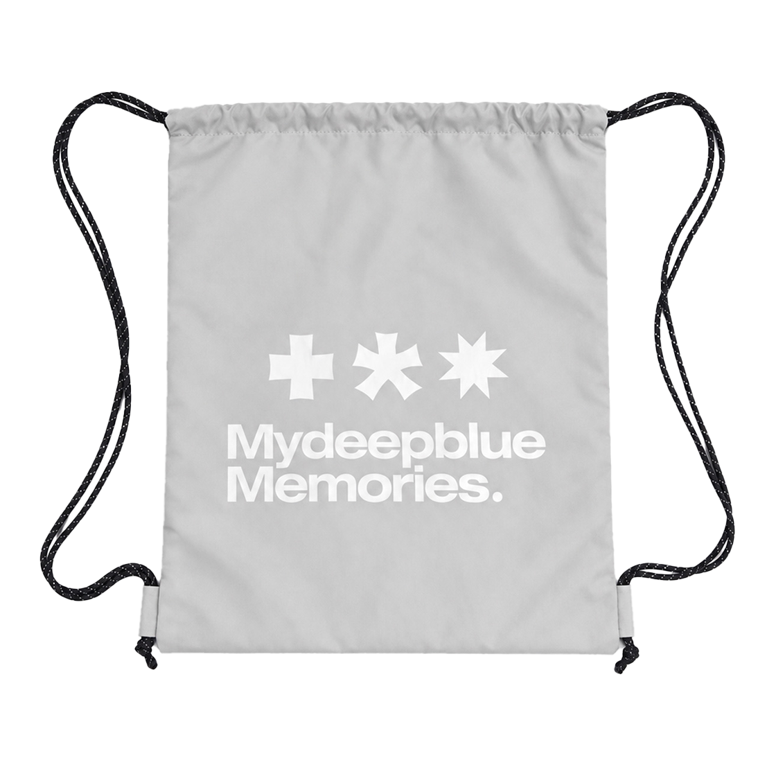 26101404 MydeepblueMemories MM Logo Gym Sack Grey
