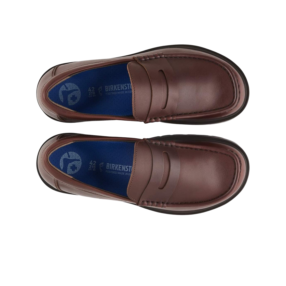 버켄스탁 하이우드 내츄럴 레더 로퍼 카라페 - 내로우(Birkenstock Highwood Natural Leather Loafers Carafe - Narrow) - 2