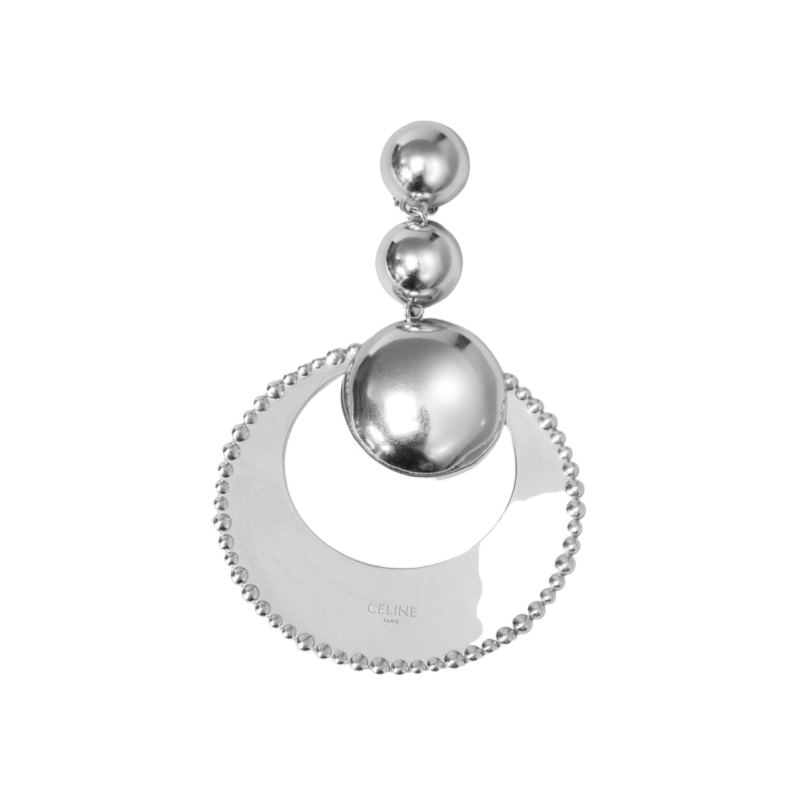 B10NR5Q46-36SI Celine Defile Circle Earrings in Sterling Silver
