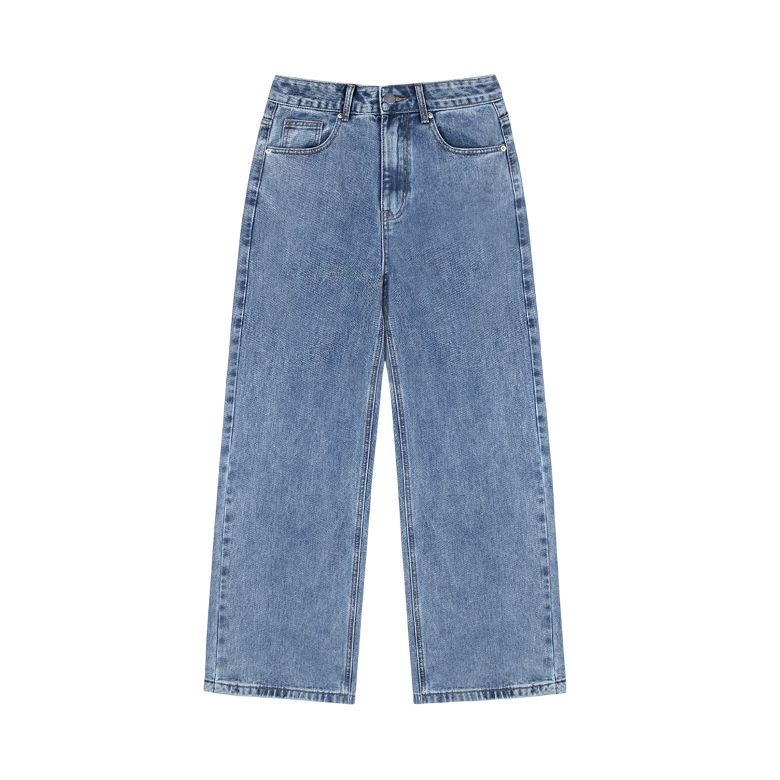 CRDD_5001_Medium Blue CROSSDOT Pose wide-washed denim pants 6 Color [CRDD_5001]_Medium Blue
