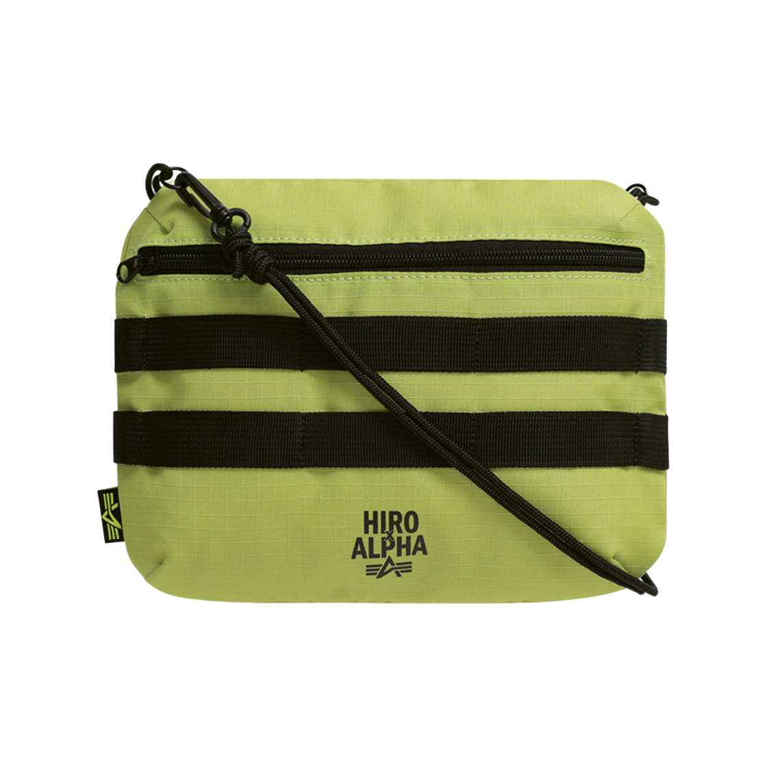 히로 x 알파 인더스트리즈 사코슈 백 라임(Hiro x Alpha Industries Sacoche Bag Lime)