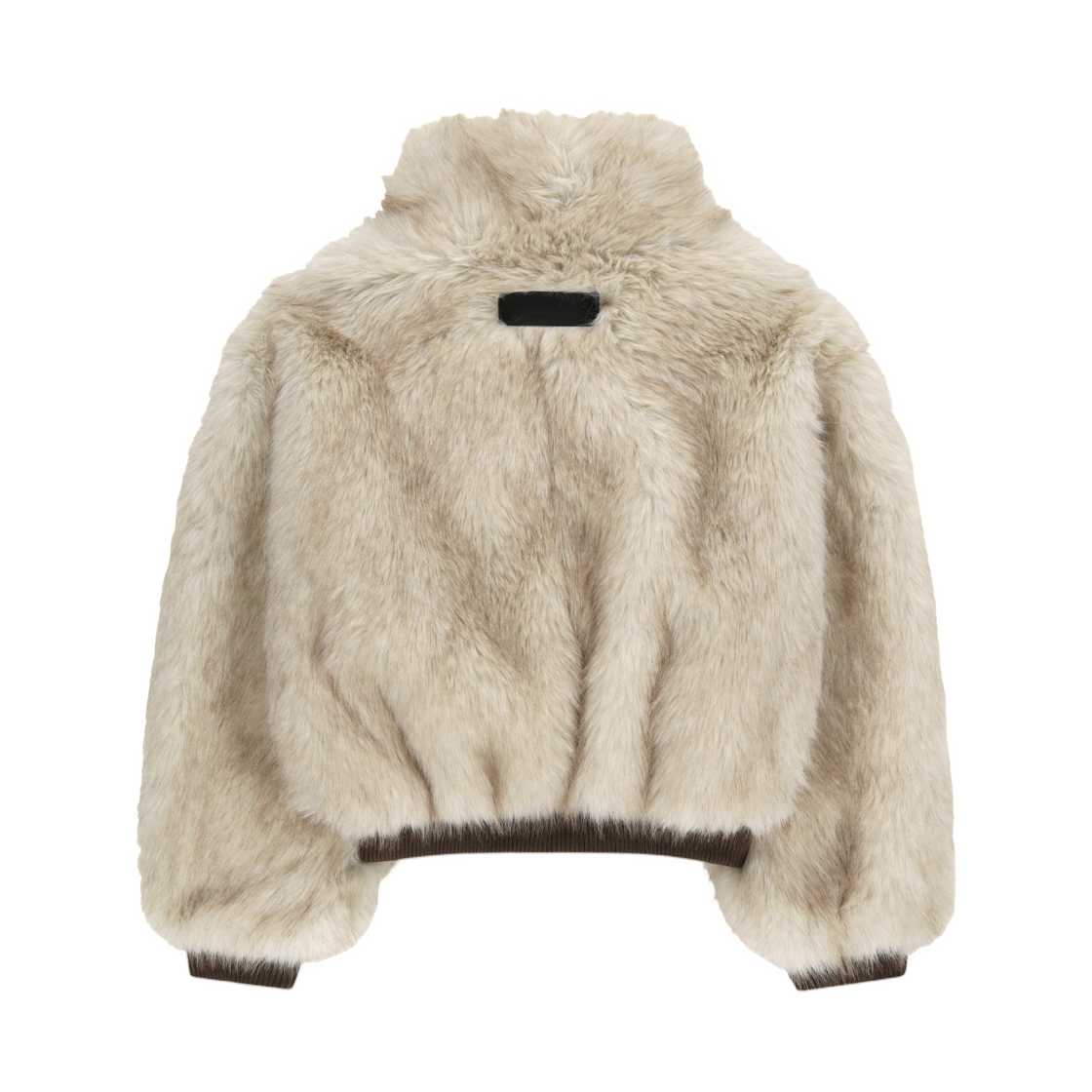 (W) 마뗑킴 탭 디테일 퍼 점퍼 아이보리((W) Matin Kim Tab Detail Fur Jumper In Ivory) - 2