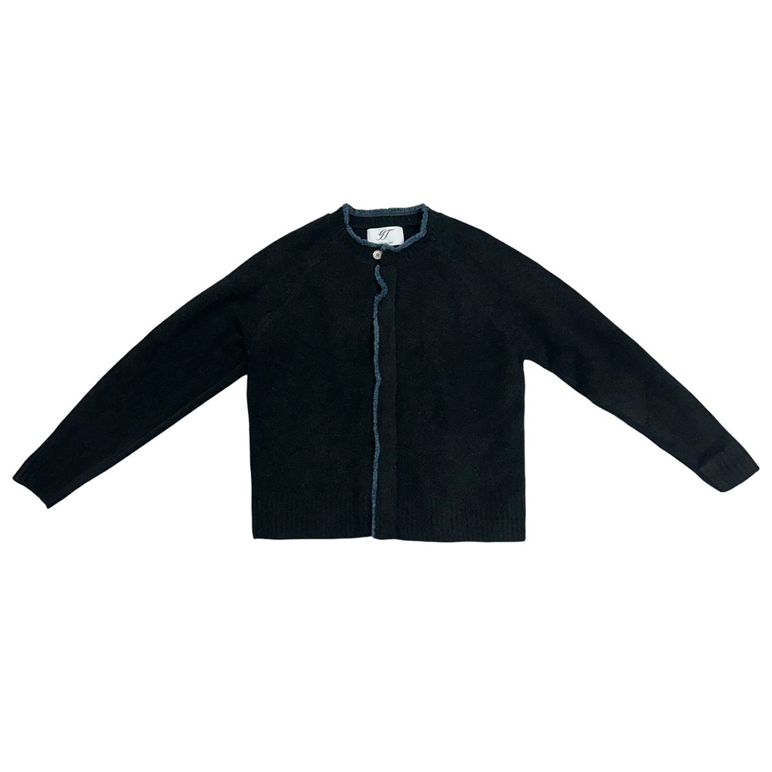 GT26FW04 BK THE GREATEST Tape Cardigan Black