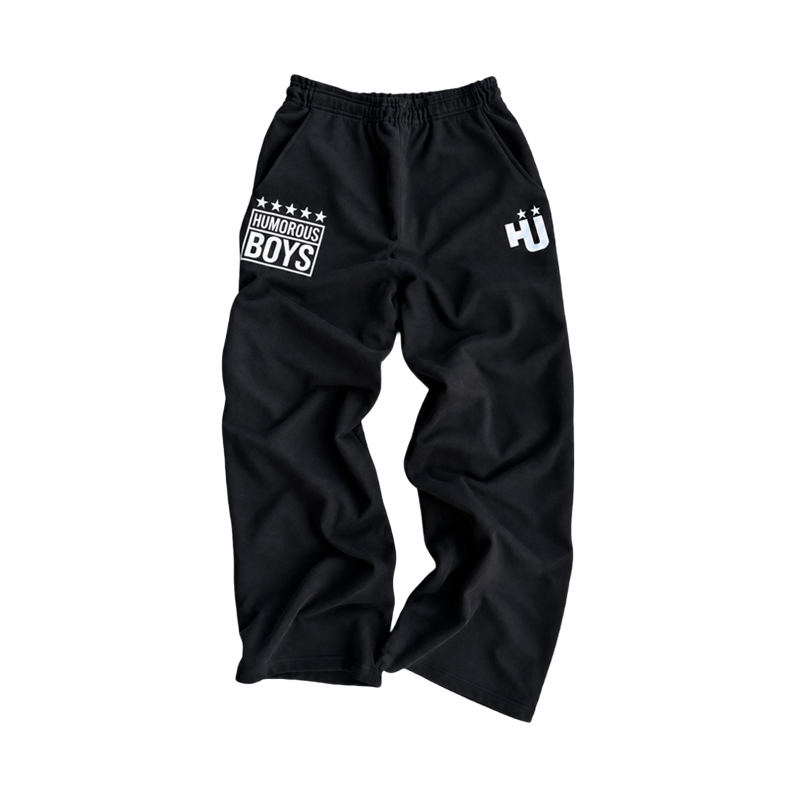 IMHPHBK ITSMYHUMOR Humorous boys Sweat Pants Black