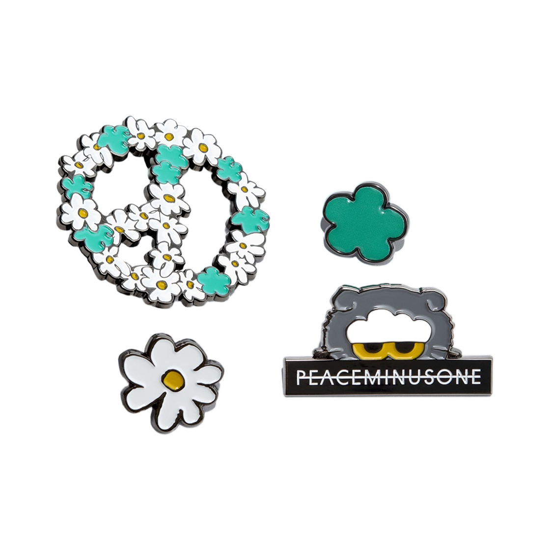 조앤프렌즈 x 피스마이너스원 메탈 뱃지 세트(Zo&Friends x Peaceminusone Metal Badge Set)