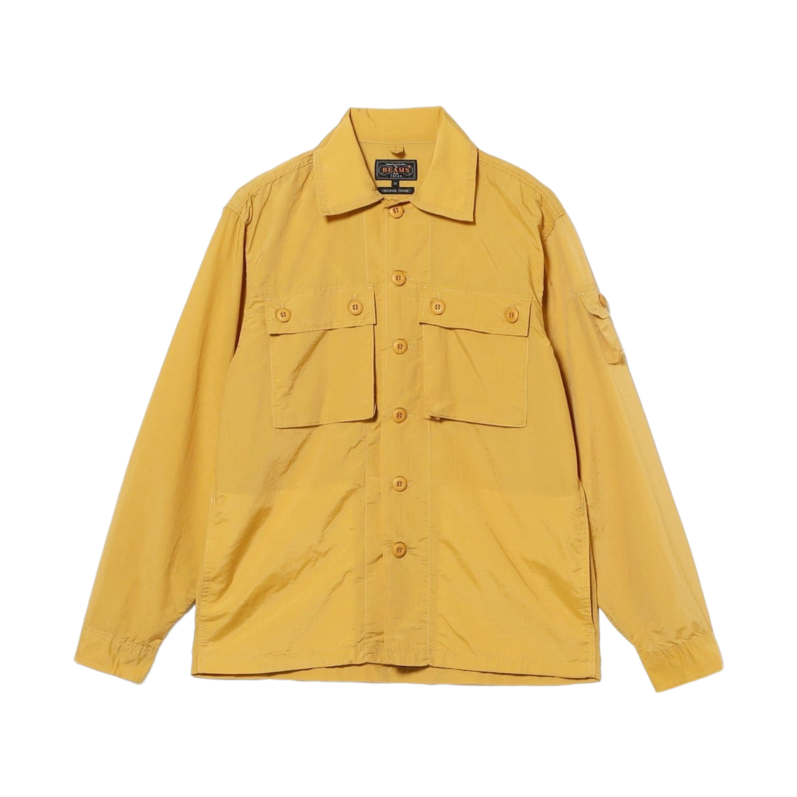 38-18-0931-791 Beams Plus Nylon Cotton Military Shirt Jacket Yellow