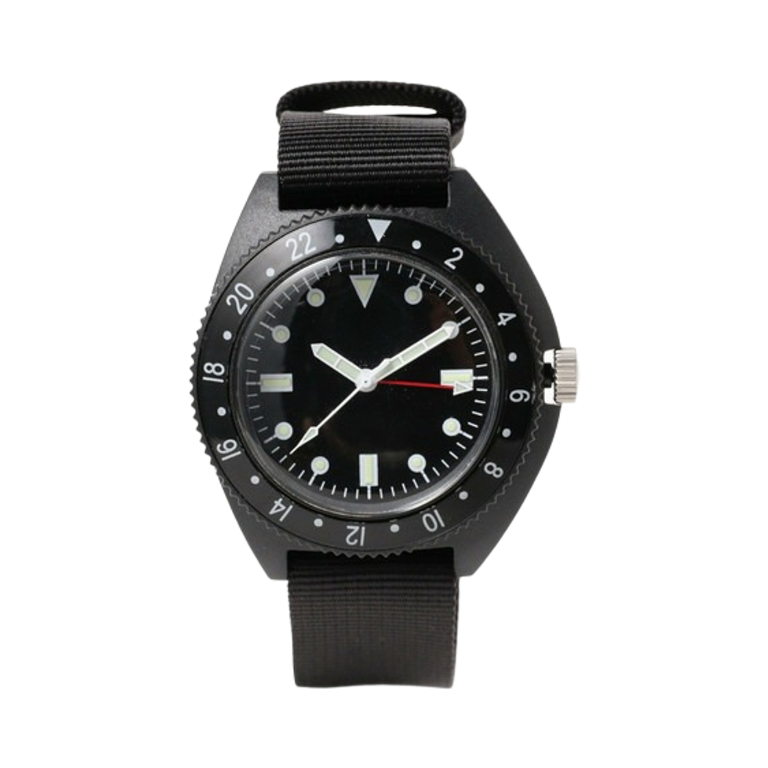 38-48-0025-707 Beams Plus Military Travel Watch Type-P24 Black