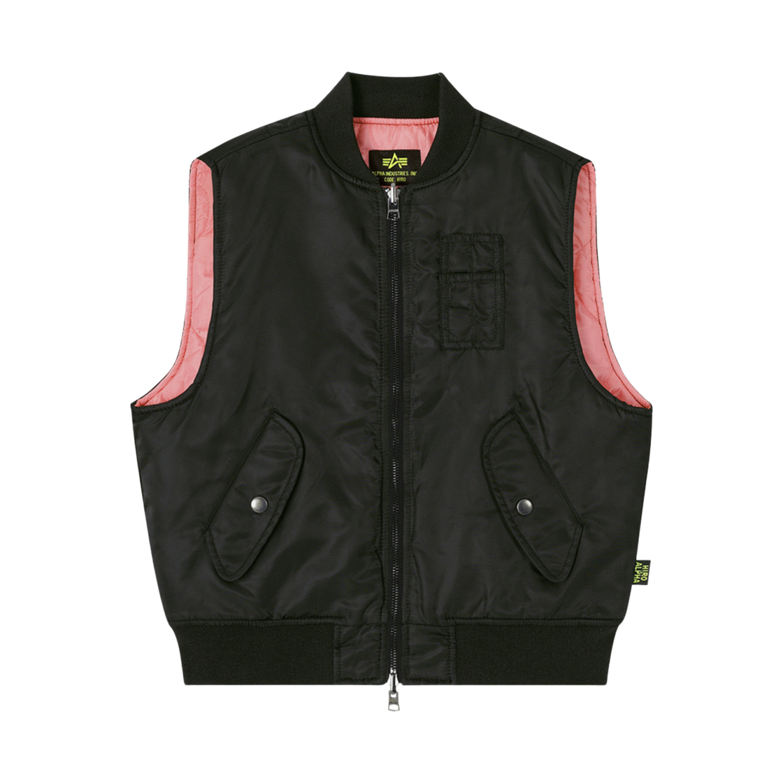 (키즈) 히로 x 알파 인더스트리즈 유스 리버서블 베스트 블랙((Kids) Hiro x Alpha Industries Youth Reversible Vest Black) - 1