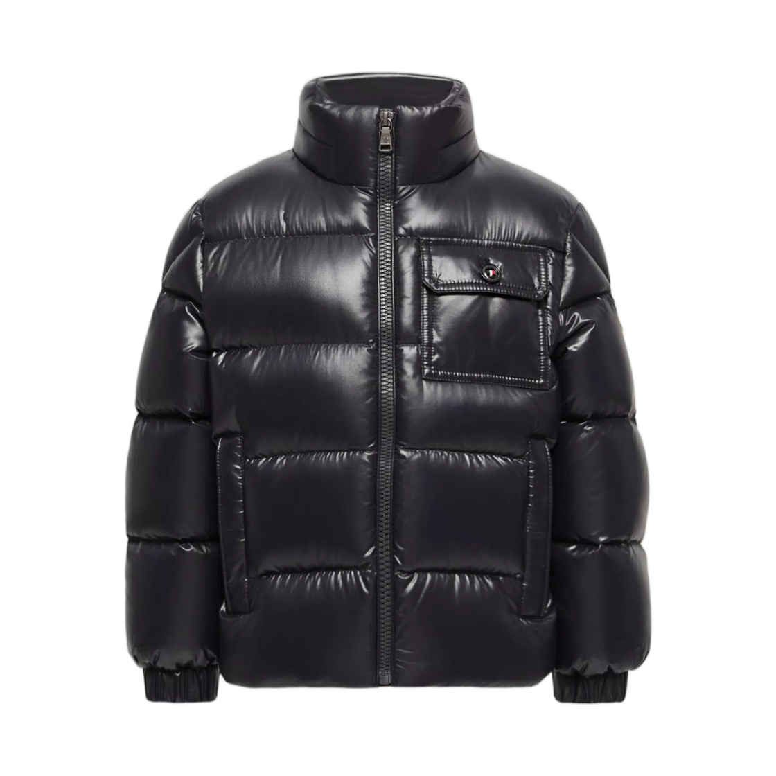 L2-954-1A00106-597Z8-742 (Kids) Moncler Alaxios Hooded Short Down Jacket Navy Blue - 26FW