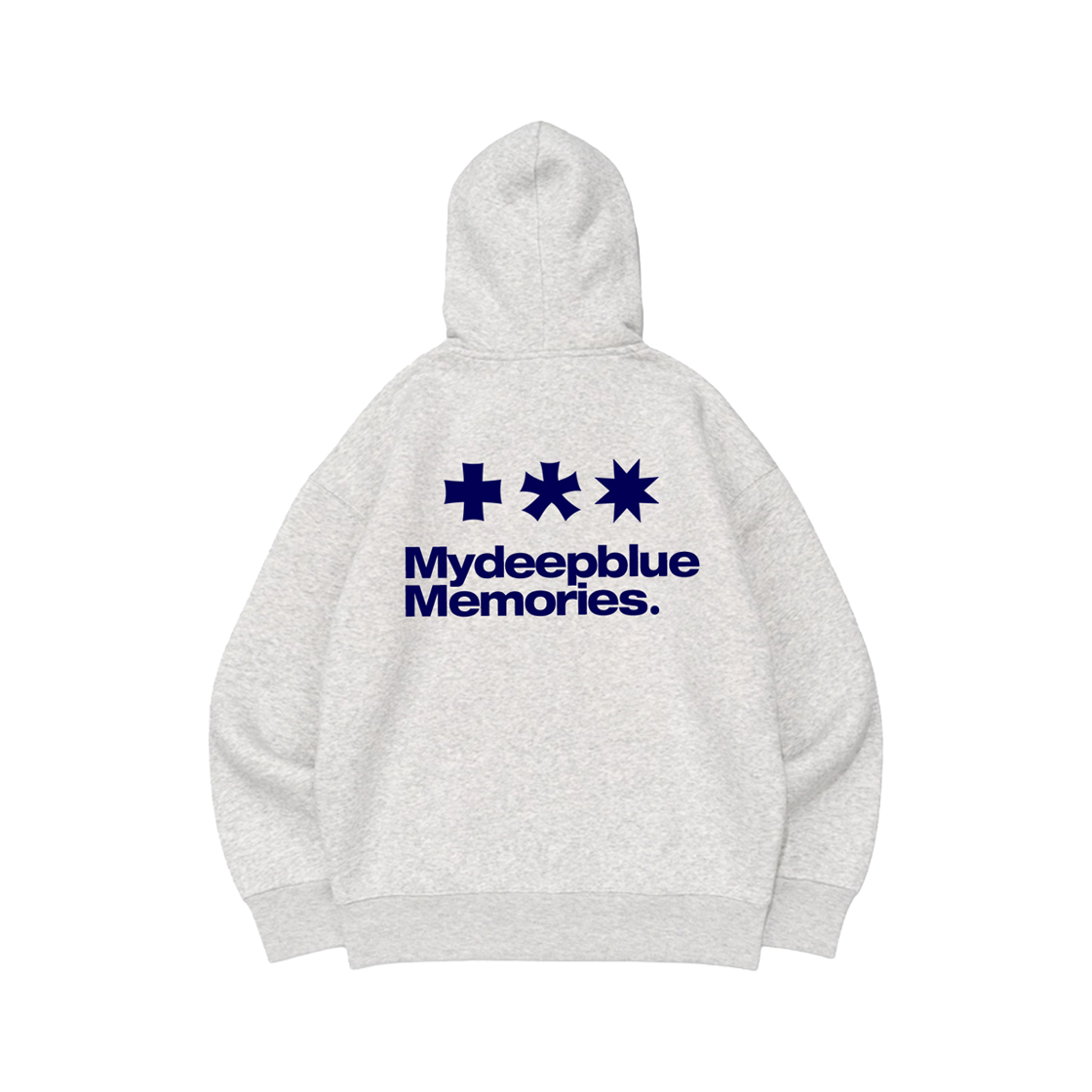 26101405 MydeepblueMemories ZP FW MM Symbol Logo Hood Zipup Light Grey