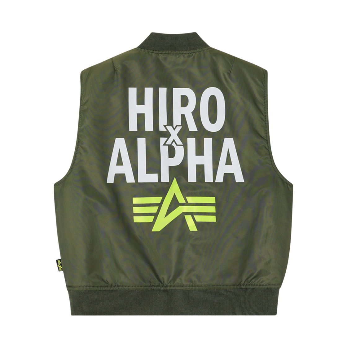 (키즈) 히로 x 알파 인더스트리즈 유스 리버서블 베스트 카키((Kids) Hiro x Alpha Industries Youth Reversible Vest Khaki) - 2
