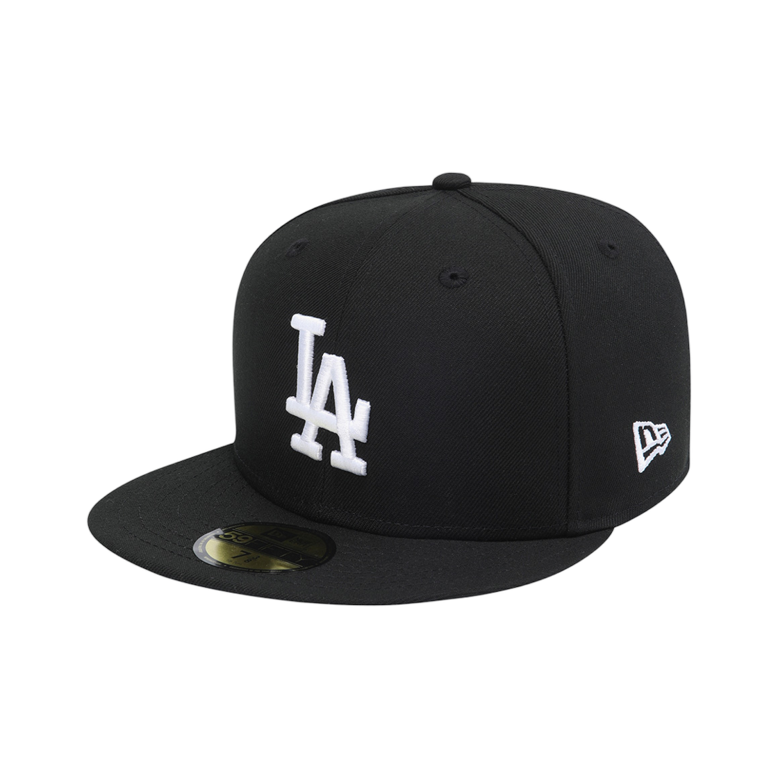 15411774 New Era MLB LA Dodgers World Series Patch Fitted Cap Black Blue