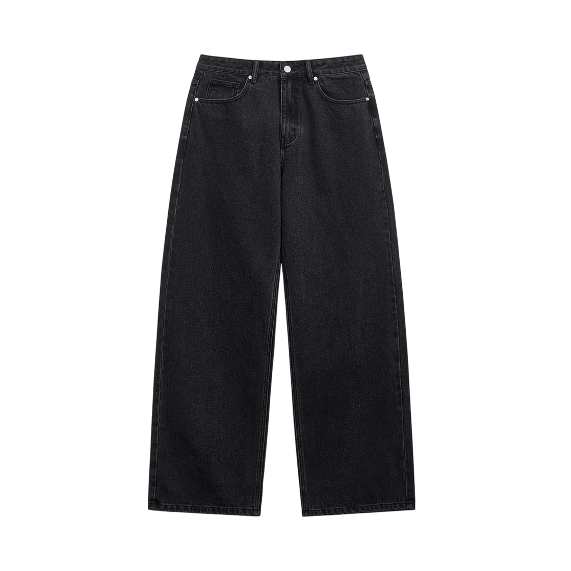 CRDD_5001_Black CROSSDOT Pose wide-washed denim pants 6 Color [CRDD_5001]_Black