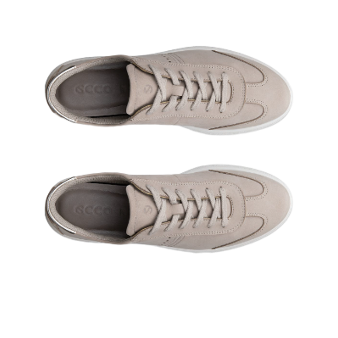 (W) 에코 벨라 2 누벅 레더 스니커즈 그레이((W) Ecco Bella 2 Nubuck Leather Sneakers Grey) - 2